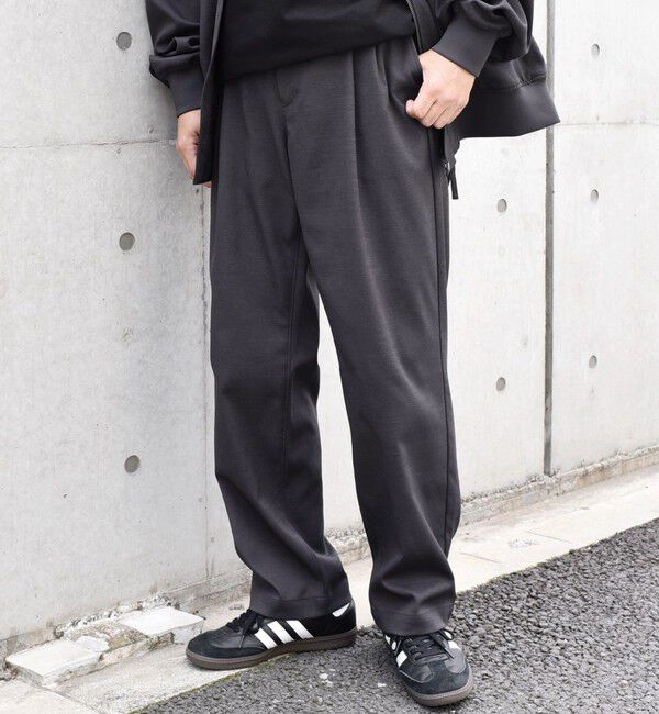 SHIPS any「SHIPS any: SOLOTEX(R) 2タック ウーリック セミワイド イージーパンツ （セットアップ対応）◇」|その他|ダークグレー