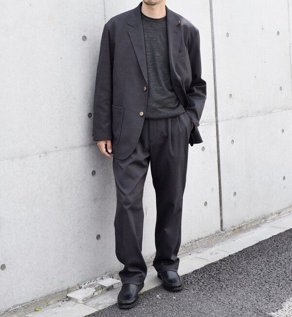 SHIPS any「SHIPS any: SOLOTEX(R) 2タック ウーリック セミワイド イージーパンツ （セットアップ対応）◇」|その他|