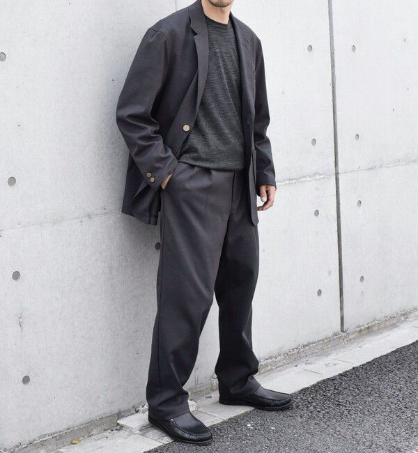 SHIPS any「SHIPS any: SOLOTEX(R) 2タック ウーリック セミワイド イージーパンツ （セットアップ対応）◇」|その他|