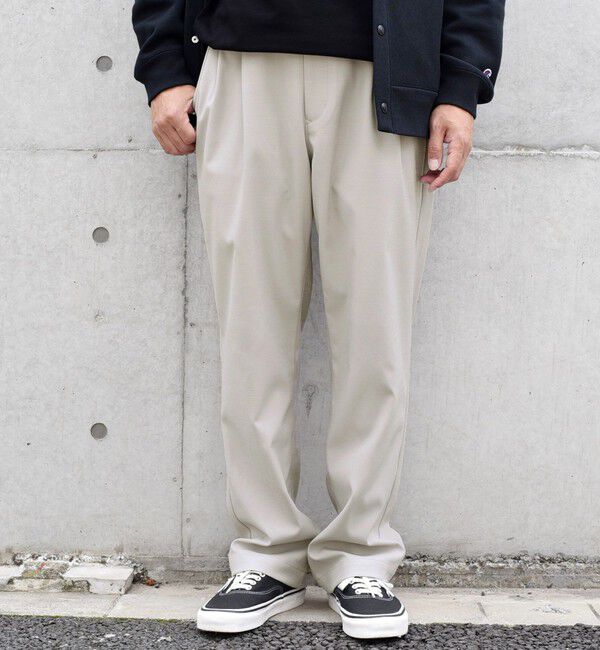 SHIPS any「SHIPS any: SOLOTEX(R) 2タック ウーリック セミワイド イージーパンツ （セットアップ対応）◇」|その他|ベージュ