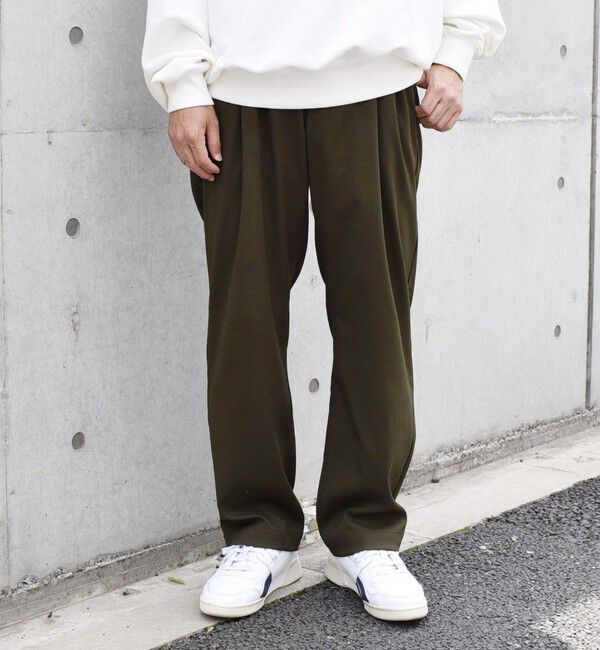 SHIPS any「SHIPS any: SOLOTEX(R) 2タック ウーリック セミワイド イージーパンツ （セットアップ対応）◇」|その他|