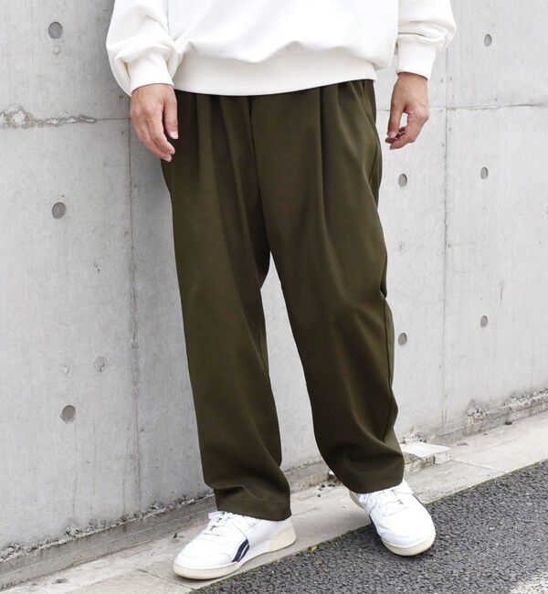 SHIPS any「SHIPS any: SOLOTEX(R) 2タック ウーリック セミワイド イージーパンツ （セットアップ対応）◇」|その他|