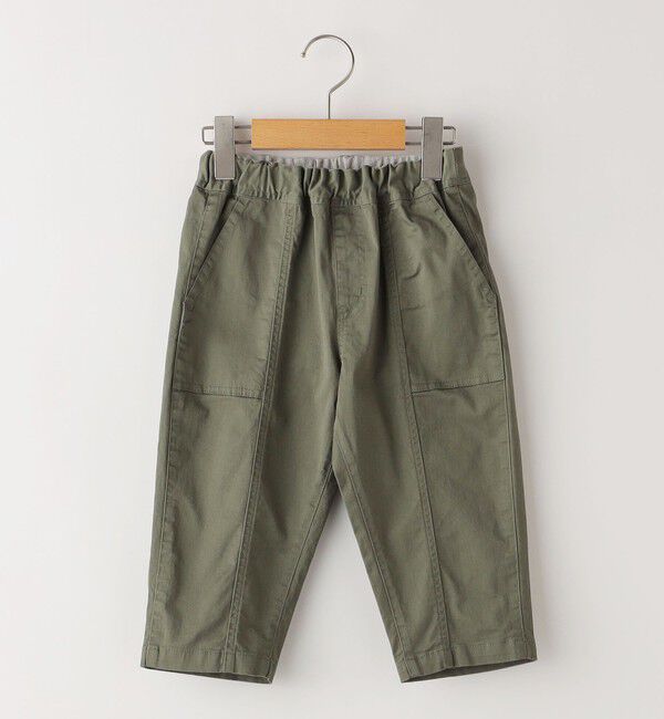 SHIPS KIDS「SHIPS KIDS:100～130cm / ワイド クロップド パンツ」|その他|オリーブ