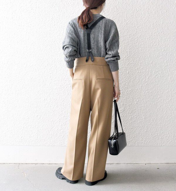 SHIPS any「SHIPS any:〈洗濯機可能〉マニッシュ サスペンダー ワイド パンツ 24FW」|その他|