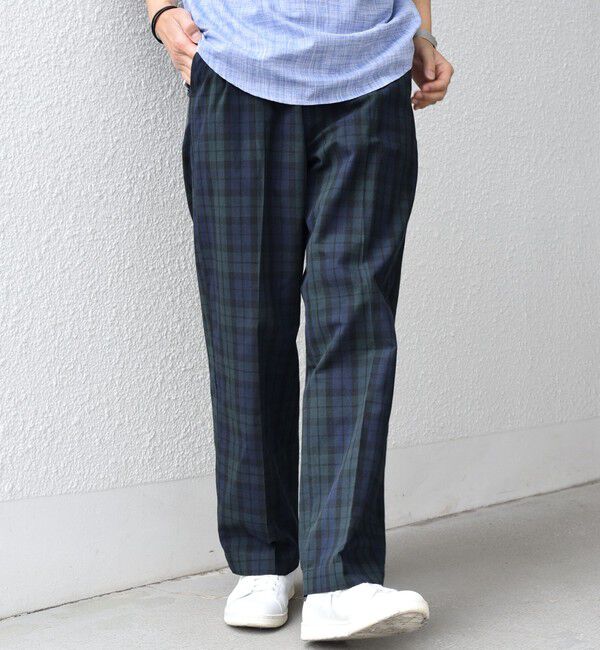 SHIPS any「SHIPS any:〈洗濯機可能〉コットン/リネン リラックス ワイド イージー シェフパンツ◇」|その他|ダークブルー