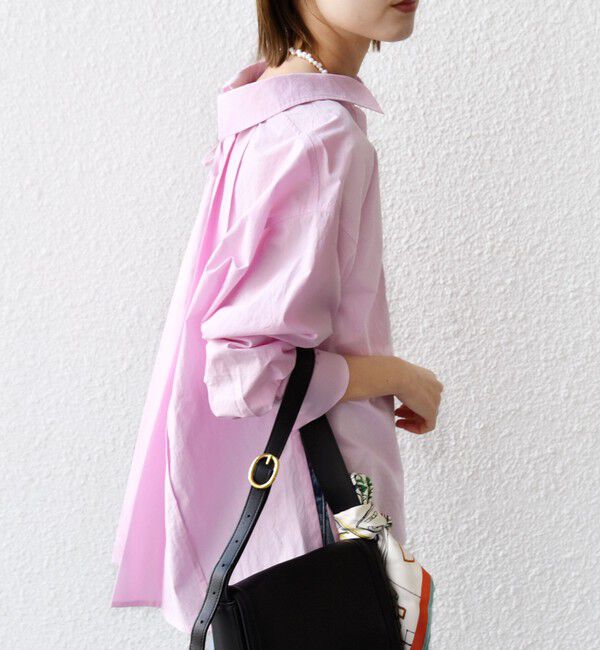 SHIPS for women「【WEB限定】〈洗濯機可能〉バックデザイン レギュラーカラー シャツ」|シャツ・ブラウス|