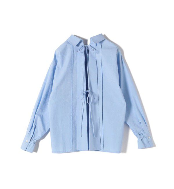 SHIPS for women「【WEB限定】〈洗濯機可能〉バックデザイン レギュラーカラー シャツ」|シャツ・ブラウス|