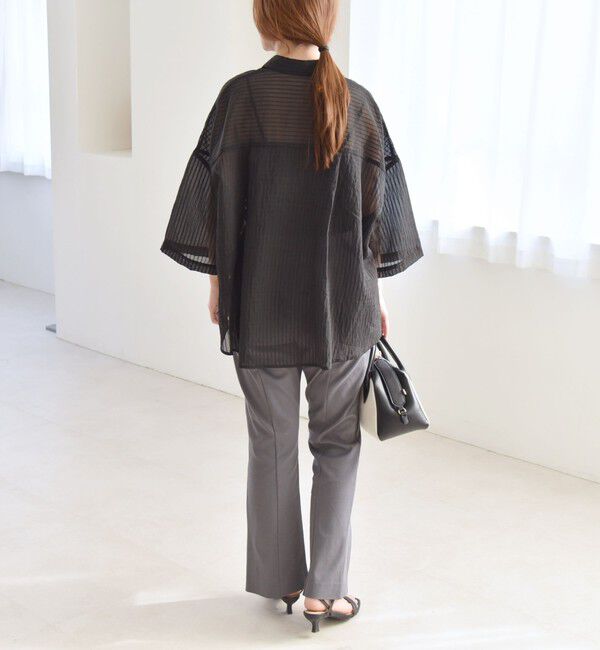 quaranciel「quaranciel:〈接触冷感/汗染み防止加工/洗濯機可能〉スリット イージー パンツ」|その他|