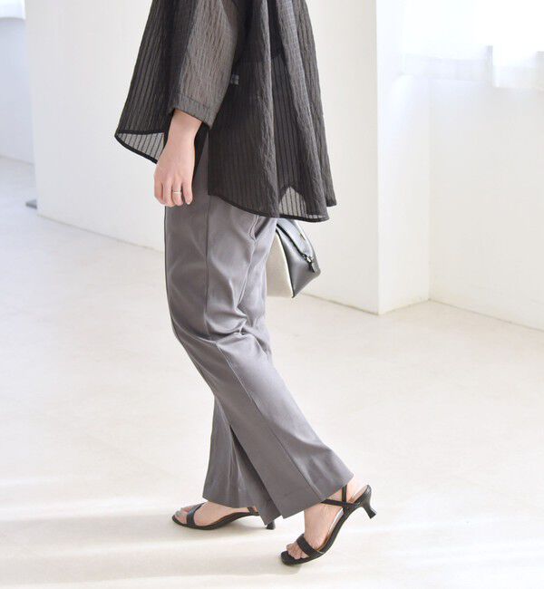 quaranciel「quaranciel:〈接触冷感/汗染み防止加工/洗濯機可能〉スリット イージー パンツ」|その他|