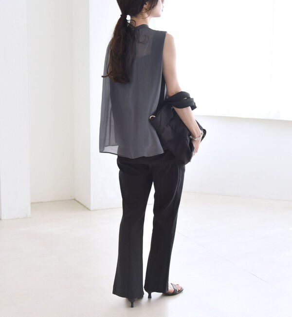 quaranciel「quaranciel:〈接触冷感/汗染み防止加工/洗濯機可能〉スリット イージー パンツ」|その他|