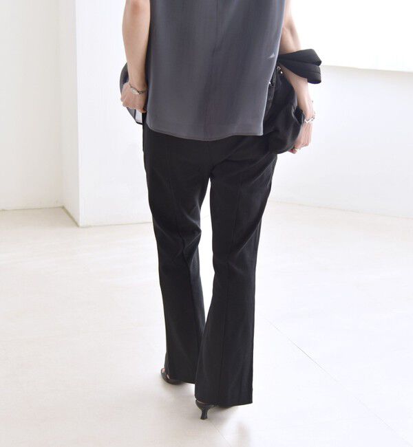 quaranciel「quaranciel:〈接触冷感/汗染み防止加工/洗濯機可能〉スリット イージー パンツ」|その他|