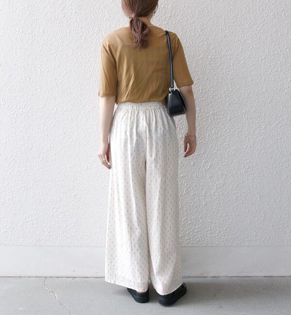 SHIPS any「SHIPS any:〈洗濯機可能〉ラメ ドビー ギャザー ワイド パンツ」|その他|