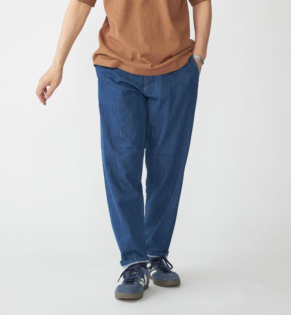 SHIPS「【WEB限定】SHIPS: ライト セルビッチ デニム イージー スラックス」|デニム|ロイヤルブルー