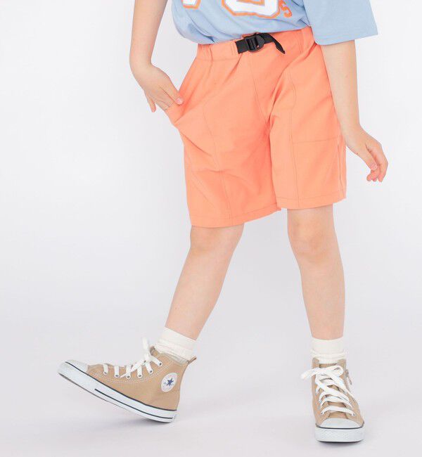 SHIPS KIDS「SHIPS KIDS:100～130cm / 〈UVカット〉ウォーター プリント ショーツ」|その他|オレンジ
