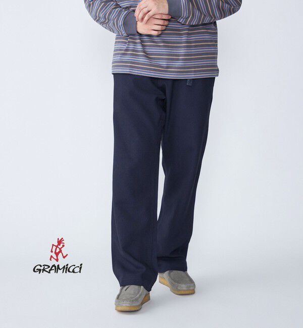 SHIPS「【SHIPS別注】Gramicci: ウール ライク サージ パンツ」|その他|ネイビー