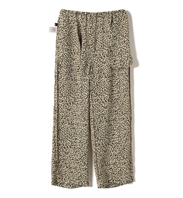 SHIPS for women「SHIPS Primary Navy Label:〈手洗い可能〉レオパードドロスト パンツ」|その他|