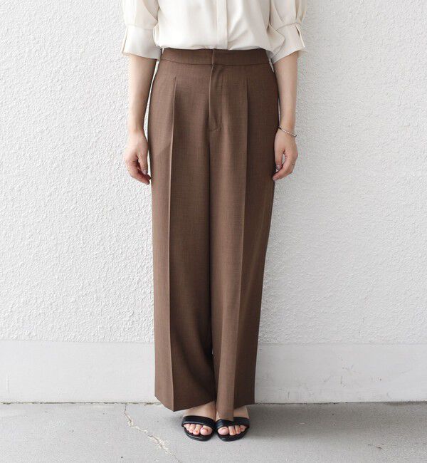 SHIPS Colors 「SHIPS Colors:〈洗濯機可能〉クリスピー タック ワイドパンツ(セットアップ対応可能)」|その他|