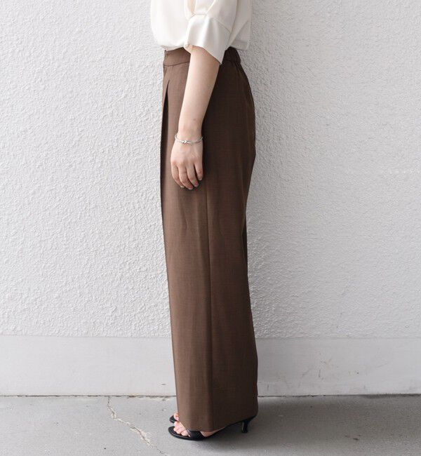 SHIPS Colors 「SHIPS Colors:〈洗濯機可能〉クリスピー タック ワイドパンツ(セットアップ対応可能)」|その他|