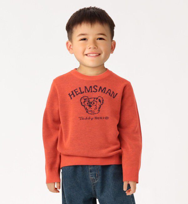 SHIPS Colors 「SHIPS Colors:100～130cm/TeddyBear(R) ジャカード ニット◇」|ニット・セーター|オレンジ