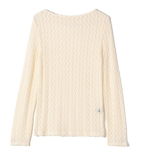 SHIPS Colors 「SHIPS Colors:〈手洗い可能〉ストレッチ レース ボートネック インナー」|Tシャツ・カットソー|