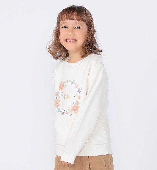 SHIPS KIDS「SHIPS KIDS:100～130cm /ミュージック フラワー スウェット」|スウェット・ジャージ|