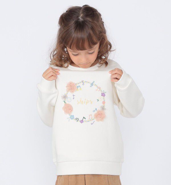 SHIPS KIDS「SHIPS KIDS:100～130cm /ミュージック フラワー スウェット」|スウェット・ジャージ|
