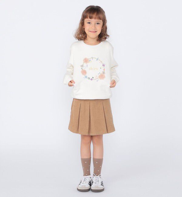 SHIPS KIDS「SHIPS KIDS:100～130cm /ミュージック フラワー スウェット」|スウェット・ジャージ|