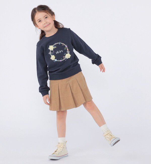 SHIPS KIDS「SHIPS KIDS:100～130cm /ミュージック フラワー スウェット」|スウェット・ジャージ|