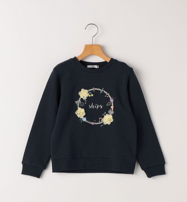 SHIPS KIDS「SHIPS KIDS:100～130cm /ミュージック フラワー スウェット」|スウェット・ジャージ|
