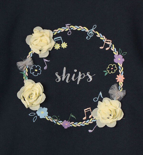 SHIPS KIDS「SHIPS KIDS:100～130cm /ミュージック フラワー スウェット」|スウェット・ジャージ|