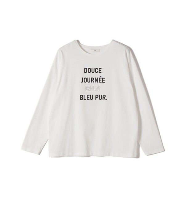 SHIPS for women「《予約》ロング スリーブ プリント TEE」|Tシャツ・カットソー|