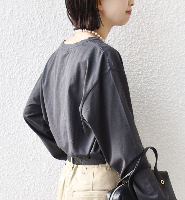 SHIPS for women「《予約》ロング スリーブ プリント TEE」|Tシャツ・カットソー|