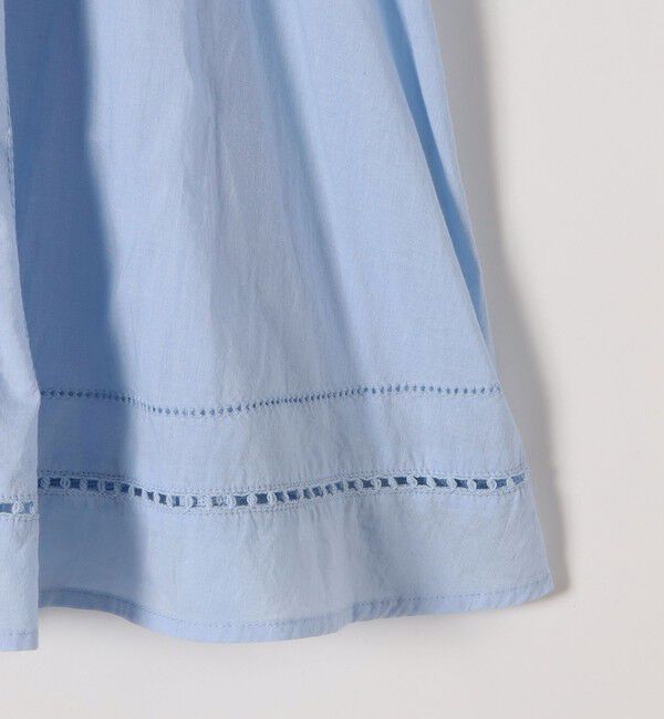 SHIPS any「《予約》SHIPS any:〈洗濯機可能〉キャンブリック スタンドカラー レース シャツ ブラウス」|シャツ・ブラウス|