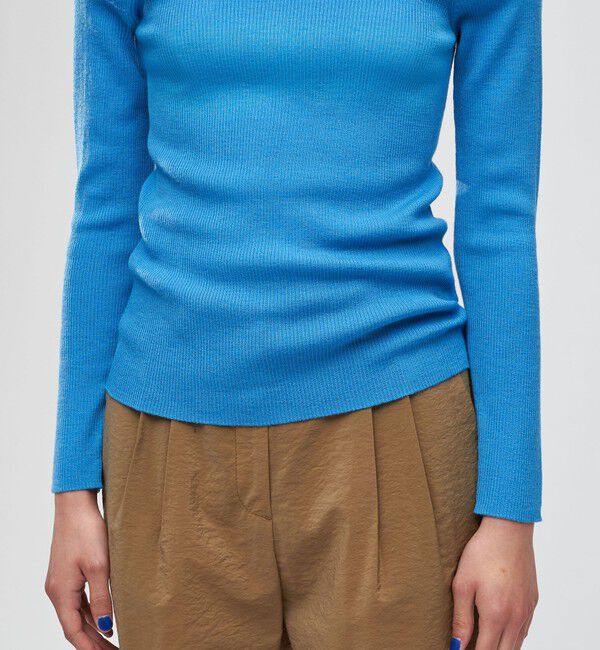 DES PRES「ウーステッドウールリブ ハイネックプルオーバー」|ニット・セーター|