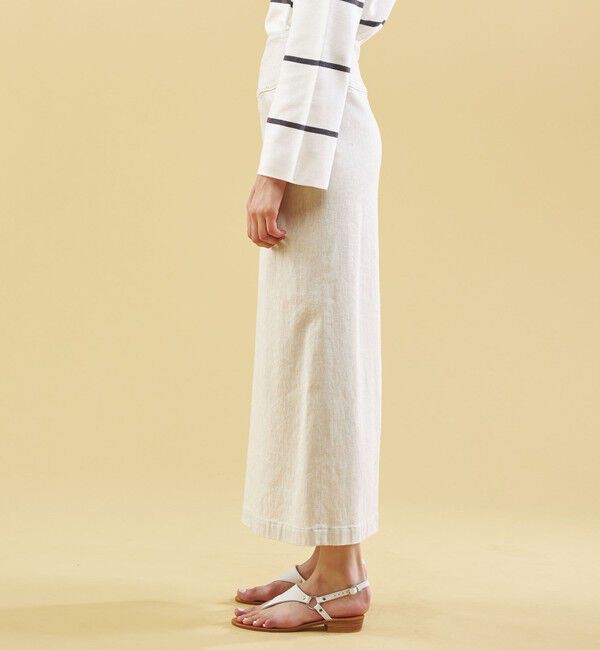 GALERIE VIE「コットンリネンストレッチ Aラインマキシスカート」|台形|