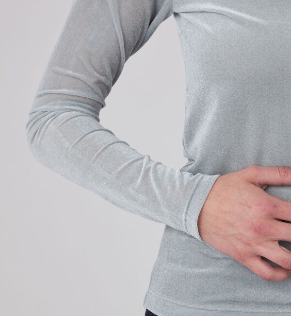 MACPHEE「スキンベロア クルーネックプルオーバー」|Tシャツ・カットソー|