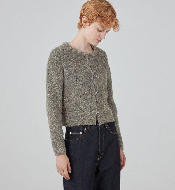 MACPHEE「ルレックスシェニール クルーネックカーディガン」|カーディガン|