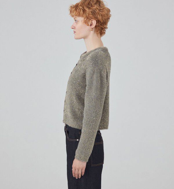 MACPHEE「ルレックスシェニール クルーネックカーディガン」|カーディガン|
