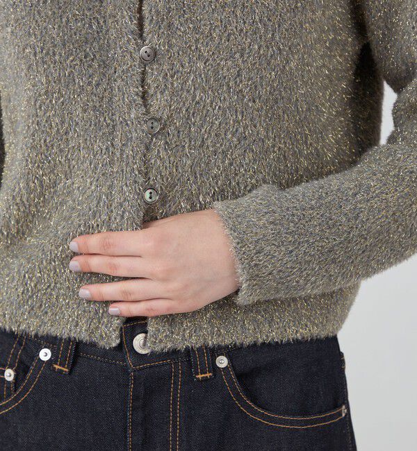 MACPHEE「ルレックスシェニール クルーネックカーディガン」|カーディガン|