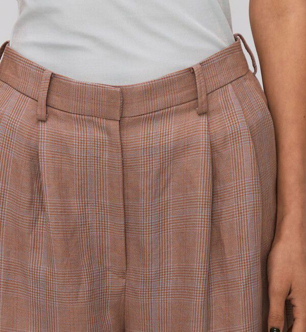 BACCA「レーヨンリネン グレンチェックハーフパンツ」|その他|