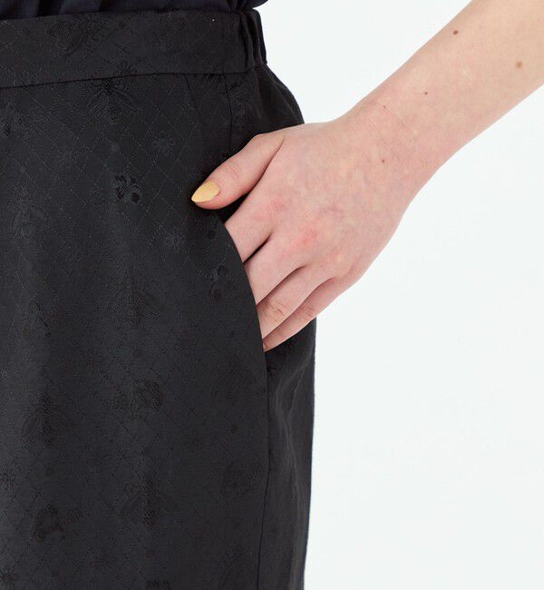 SOULEIADO「ポリエステルレーヨンプリント タックテーパードパンツ」|その他|