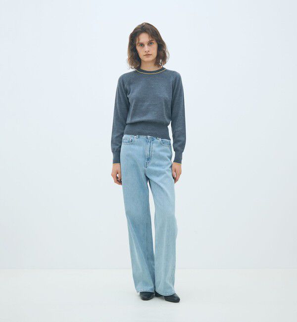 MACPHEE「プレーンウール クルーネックプルオーバー」|ニット・セーター|