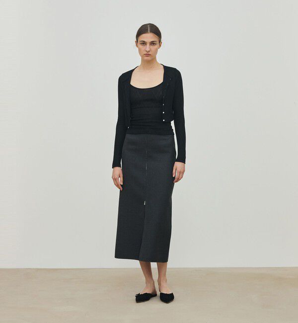 DES PRES「 レーヨンアーガイルチェック クルーネックカーディガン」|カーディガン|