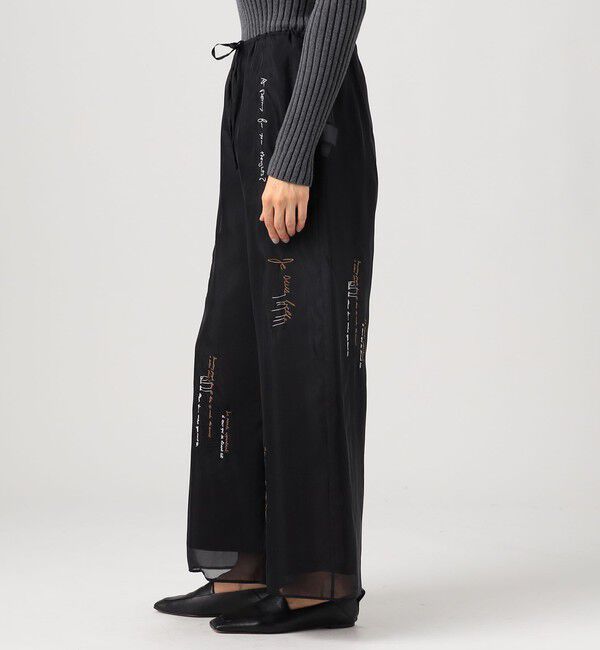 DES PRES「メッセージエンブロイダリー ドローストリングパンツ」|その他|