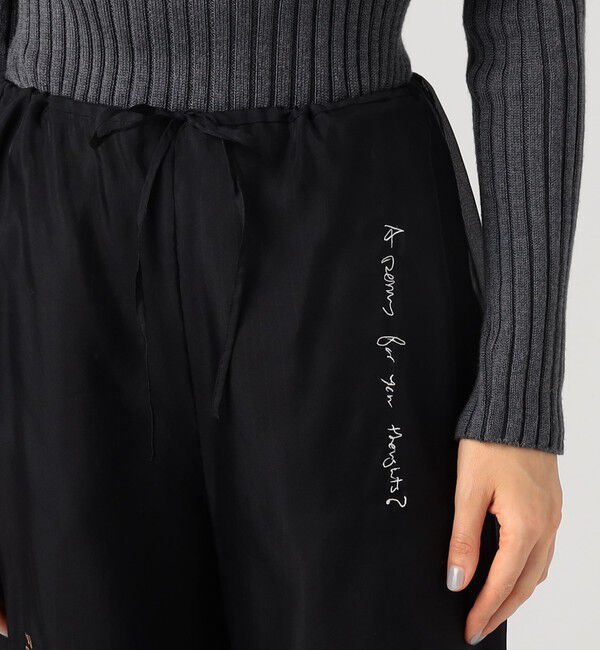 DES PRES「メッセージエンブロイダリー ドローストリングパンツ」|その他|