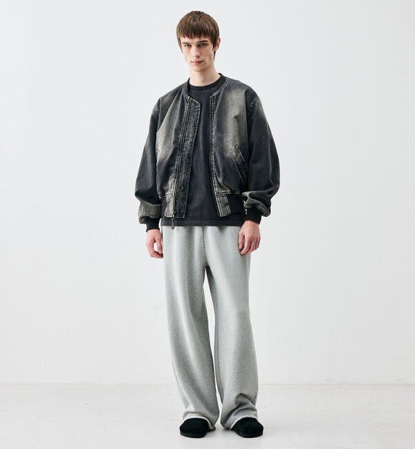 Edition「ブラックデニム MA-1ジャケット」|デニムジャケット|
