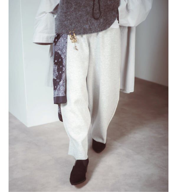  「&ldquo;O&rdquo; BARREL KNIT パンツ」|その他|グレーA