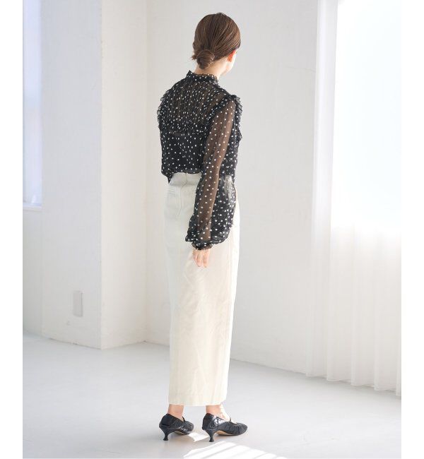 IENA「楊柳フリルピンタックブラウス」|シャツ・ブラウス|