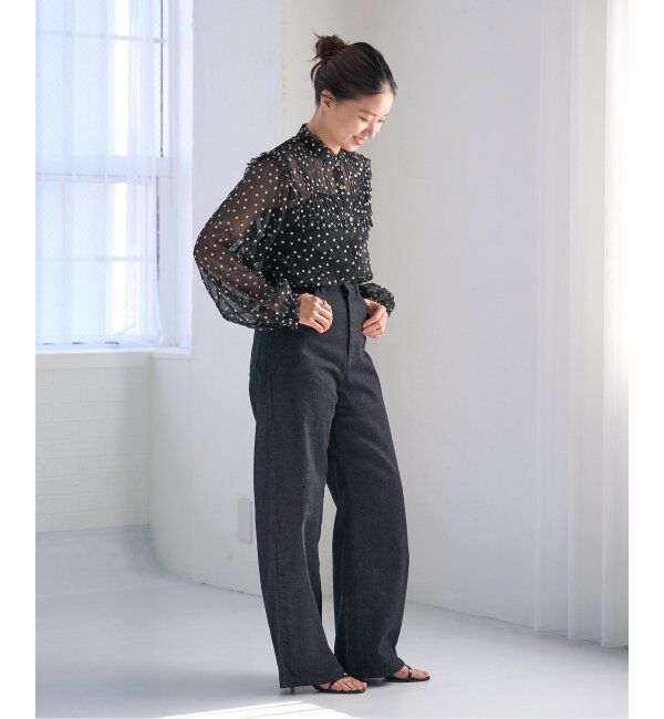 IENA「楊柳フリルピンタックブラウス」|シャツ・ブラウス|