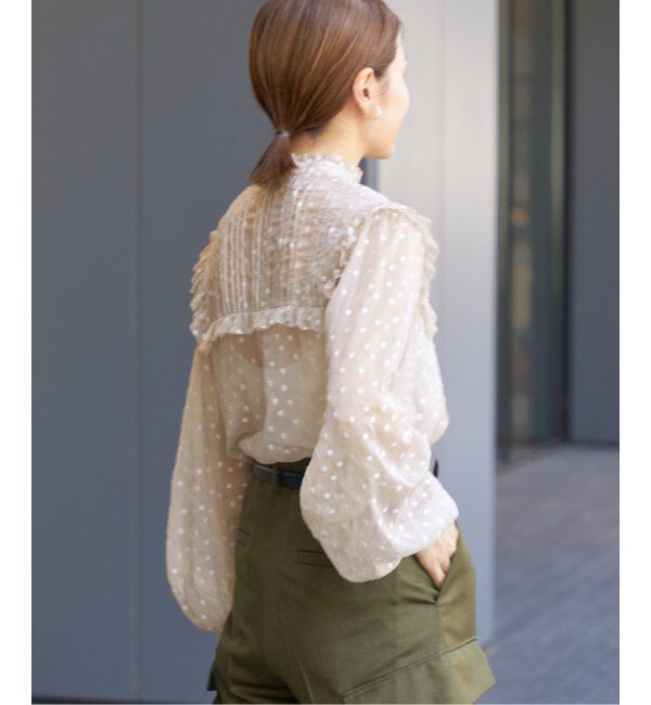 IENA「楊柳フリルピンタックブラウス」|シャツ・ブラウス|
